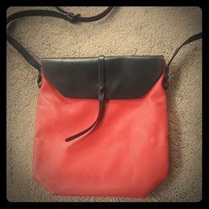 Beautiful leather cross-body bag